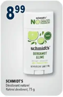Familiprix SCHMIDT'S Natural deodorant, 75 g offer