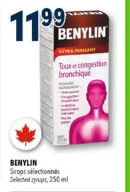Familiprix BENYLIN, Selected syrups, 250 ml offer