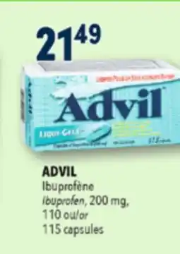 Familiprix ADVIL, Ibuprofen, 200 mg, 100 tablets or 100 caplets offer