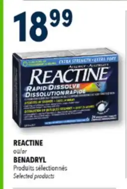 Familiprix REACTINE Selected products offer