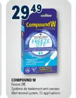 Familiprix COMPOUND W, Freeze Off, Wart removal system, 12 applications offer