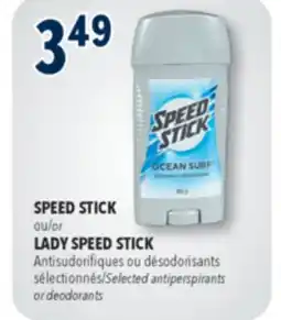 Familiprix SPEED STICK, Selected deodorants offer