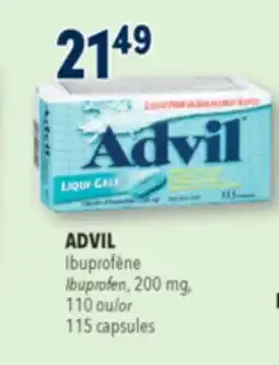 Familiprix ADVIL, Ibuprofen, 200 mg, 115 capsules offer