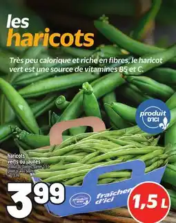 Metro HARICOTS VERTS OU JAUNES | GREEN OR WAX BEANS offer