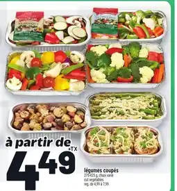 Metro LÉGUMES COUPÉS | CUT VEGETABLES offer