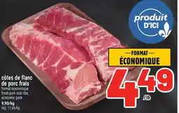 Metro CÔTES DE FLANC DE PORC FRAIS | FRESH PORK SIDE RIBS offer