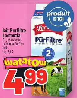 Metro LAIT PURFILTRE LACTANTIA | LACTANTIA PURFILTRE MILK offer