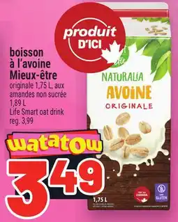 Metro BOISSON À L'AVOINE MIEUX-ÊTRE | LIFE SMART OAT DRINK offer