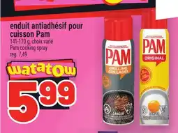 Metro ENDUIT ANTIADHÉSIF POUR CUISSON PAM | PAM COOKING SPRAY offer