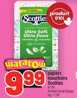 Metro PAPIERS MOUCHOIRS SCOTTIES | SCOTTIES FACIAL TISSUES offer