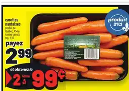 Metro CAROTTES NANTAISES | NANTES CARROTS offer