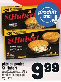 Metro PÂTÉ AU POULET ST-HUBERT | ST-HUBERT FROZEN POT PIE offer