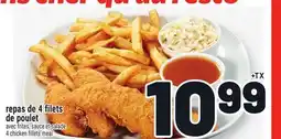 Metro REPAS DE 4 FILETS DE POULET | 4 CHICKEN FILLETS MEAL offer