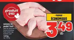 Metro CUISSES DE POULET FRAIS | FRESH CHICKEN LEGS offer