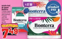 Metro ESSUIE-TOUT DE PAPIER BONTERRA | BONTERRA PAPER TOWELS offer