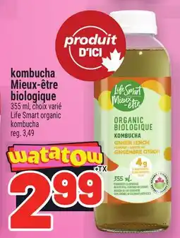 Metro KOMBUCHA MIEUX-ÊTRE BIOLOGIQUE | LIFE SMART ORGANIC KOMBUCHA offer
