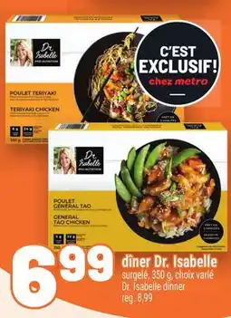 Metro DÎNER DR. ISABELLE | DR. ISABELLE DINNER offer