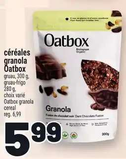 Metro CÉRÉALES GRANOLA OATBOX | OATBOX GRANOLA CEREAL offer
