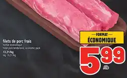 Metro FILETS DE PORC FRAIS | FRESH PORK TENDERLOINS offer