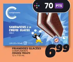 IGA COMPLIMENTS FROZEN TREATS offer
