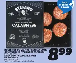 IGA STEFANO FAITA FRESH EADY-TO-COOK MEATBALLS offer