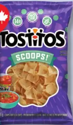 IGA TOSTITOS TORTILLAS CHIPS OR SNACKS offer