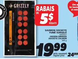IGA GRIZZLY FROZEN SMOKED SOCKEYE SALMON offer