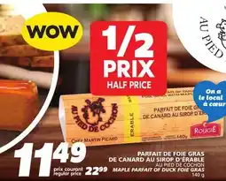 IGA AU PIED DE COCHON MAPLE PARFAIT OF DUCK FOIE GRAS offer