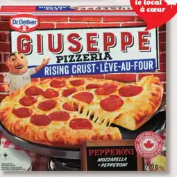 IGA DR.OETKER GIUSEPPE FROZEN PIZZA offer