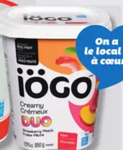 IGA IÖGO YOGURT offer