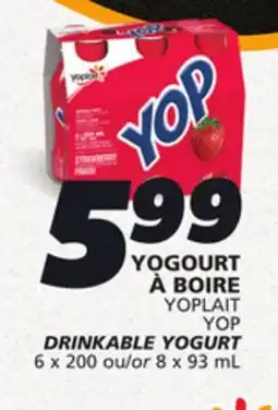 IGA YOPLAIT YOP DRINKABLE YOGURT offer