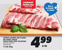 IGA FRESH PORK SIDE SPARERIBS offer