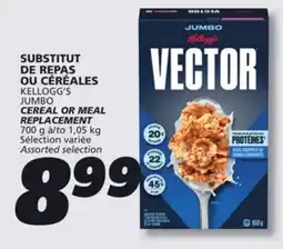 IGA KELLOGG'S JUMBO CEREAL OR MEAL REPLACEMENT offer