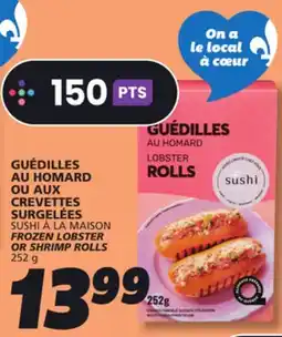 IGA SUSHI À LA MAISON FROZEN LOBSTER OR SHRIMP ROLLS offer