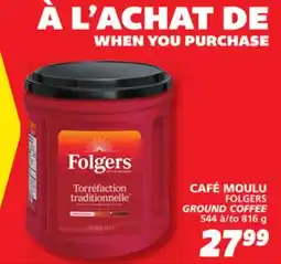 IGA FOLGERS GROUND COFFEE offer