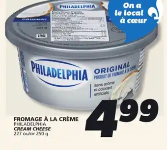 IGA PHILADELPHIA CREAM CHEESE offer