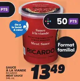 IGA RICARDO MEAT SAUCE offer