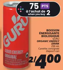 IGA GURU ORGANIC ENERGY DRINK offer
