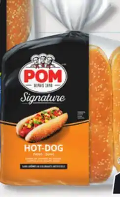 IGA POM SIGNATURE HOT-DOG BUNS offer