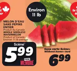 IGA WHOLE SEEDLESS WATERMELON offer