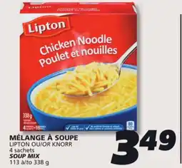 IGA LIPTON OR KNORR SOUP MIX offer