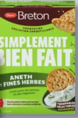 IGA DARE BRETON SIMPLEMENT BIEN FAIT CRACKERS offer