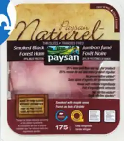 IGA PAYSAN NATUREL SLICED COOKED OR SMOKED HAM offer