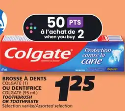 IGA COLGATE TOOTHBRUSH OR TOOTHPASTE offer