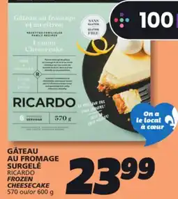 IGA RICARDO FROZEN CHEESECAKE offer