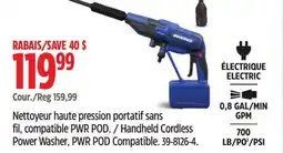 Canadian Tire SIMONIZ Handheld Cordless Power Washer offer