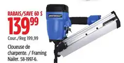 Canadian Tire Mastercraft Framing Nailer offer