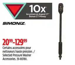 Canadian Tire Simoniz Selected Pressure Washer Accessories offer