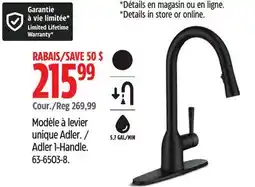 Canadian Tire Moen Adler 1-Handle offer