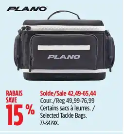 Canadian Tire Plano Selected Tackle Bags offer